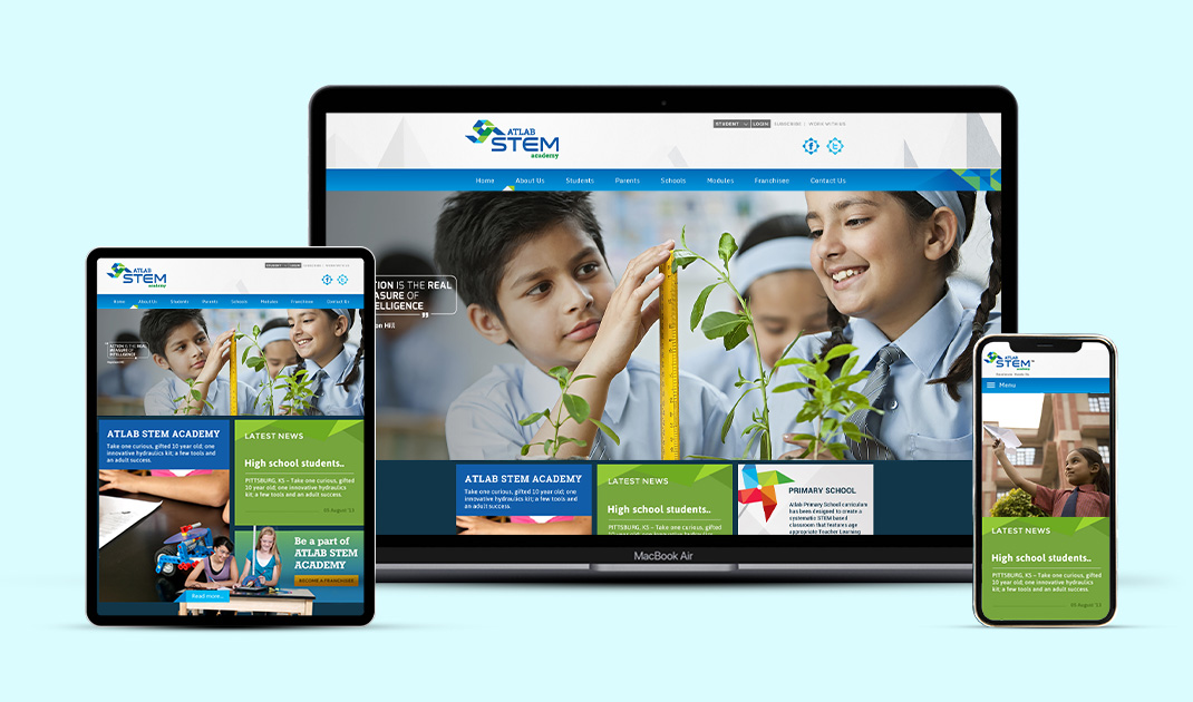 Atlab Stem Academy Responsive Website